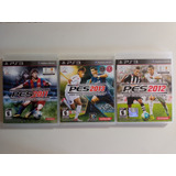 Lote 3 Jogos Futebol Ps3 Pes Original Playstation Pro Evolut