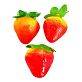 Mini Macas Vermelhas Morangos Frutas Frutinhas Cozinha 50un