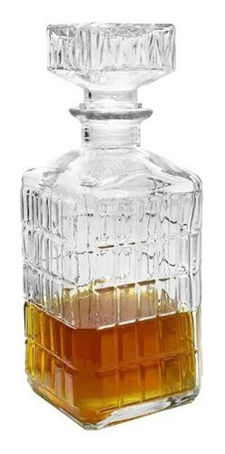 Botella De Whisky Decanter Vidrio 1100cc Labrada Con Tapón