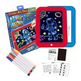 Tableta Dibujo Magic Pad Tablero Magico Luz 6 Marcadores