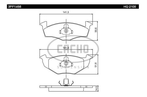 Pastilla De Freno Del P/ Volkswagen Fox/gol Trend/voyage