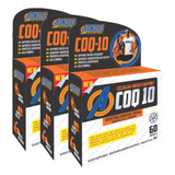 Kit 3x Coenzima Q10 Coq10 200mg Ubiquinol 60 Caps Arnold