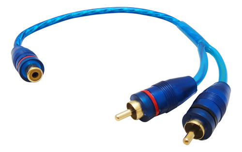 Cable Rca Derivador Y 1 Hembra 2 Macho 30cm Amplificadores