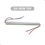 Fonte Slim P/ Fita Led Neon E Cob 5a 12v 60w Bivolt Entrada