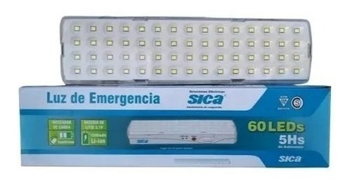 Luz De Emergencia Sica 60 Led Batería De Litio Lampara Led