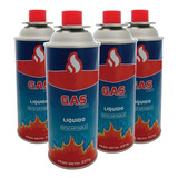 Pack 4 Cartuchos De Gas Butano 227gr P/ Anafe