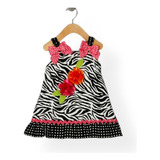 Vestido Youngland Niña Animal Print 2 Flores. T 24 M, 4, 5,6