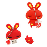 Pen Drive 4gb Usb Personalizado Coelho Red