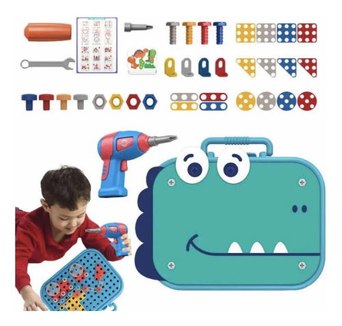 Juguete Puzzles 2d 3d Tornillos Taladro 211 Pzas Navidad