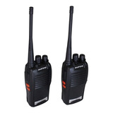 Kit 2 Rádio Comunicador Ht Walk Talk Baofeng 777s Uhf + Fone