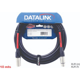 Cabo  Garage Datalink P/ Microfone Balanceado 0,30mm- 10 Mts