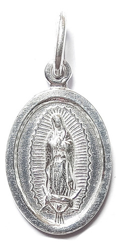 Colgante Virgen De Guadalupe 25mm Plata Fina 925