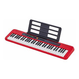 Teclado Casio Ct-s200 Casiotone Con Adaptador Original, Rojo