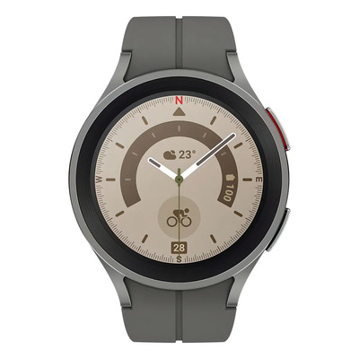 Smartwatch Samsung Galaxy Watch 5 Pro 45mm Super Amoled Gris Color del bisel Transparente | Meses sin interés
