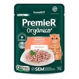 Premier Sachê Gourmet Gatos Adultos Orgânico Frango 70g