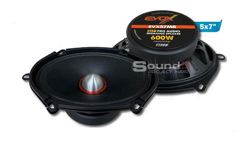 Evox Evx57mr Medio Rango 5x7 300w Rms Precio Par Openshow