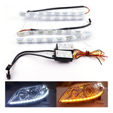 Tiras Led Tipo Cristal, Luz Blanca Drl Y Secuencial A [u]