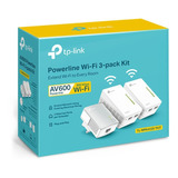 Extensor Powerline Av600 Tp-link Tl-wpa4220t Kit Triplo V4.0