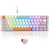 Teclado Mecanico Gamer 60% Redragon Akali Switch Rojo K642