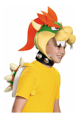 Disfraz Bowser Super Mario Bros Mascara Y Caparazón Infantil