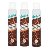 Shampoo Seco Batiste Dark & Deep Brown 200 Ml (pacote De 3)