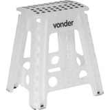 Banqueta Plástica Dobrável 450mm Vonder Branca