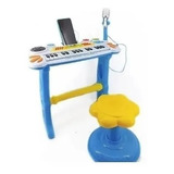 Organeta Teclado Piano Juguete Para Niños Con Silla Y Base