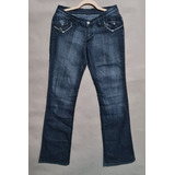 Jeans Pantalon Ajustable Cintura Media Recto Gris 13 Moda