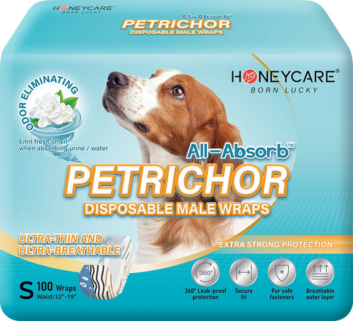 Honey Care All Absorb Petrichor - Panal Para Perros Machos,