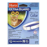 Collar Antiparasitario Para Pulga Hartz Ultraguard Para Gato Color Blanco