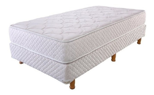 Sommier Y Colchon Cannon Princess  100 X 190 X 23 + 1 Almohada De Regalo + Envio A Caba Sin Cargo