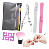 Kit Manicura Limas Pulidor De Uñas Cortador Cuticula Alicate