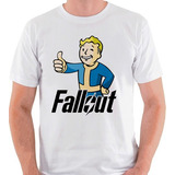 Camiseta Fallout Jogo Game Logo Boy Camisa Blusa