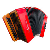 Acordeon 8 Baixos 8/21 Vermelha (gaita De Botão) Minuano