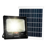 Holofote Solar Luminaria 500w Branco Quente 3000k Ip67