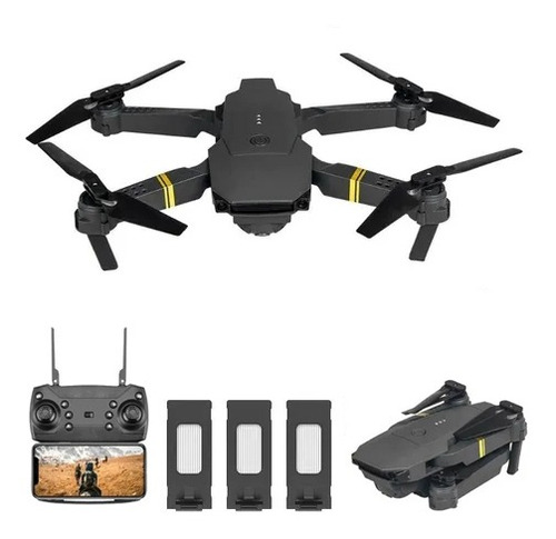 Mini Drone E58 Wifi 1080p Cámara Con 3 Baterías