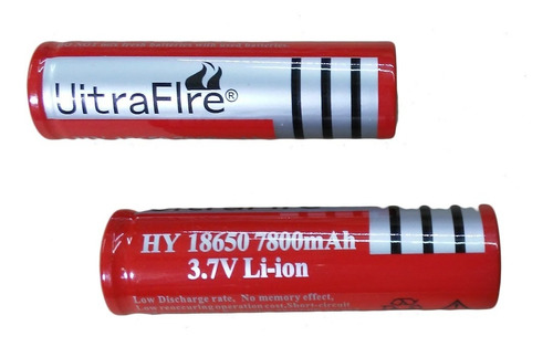 Pila 18650 Uitraflre 3.7 Volts Hy 7800 Mah  Con Teton 