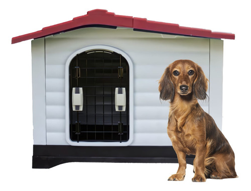 Casa Para Perro Chico Mediano Termica De Plástico Y Exterior