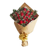 Ramo Flores Naturales 24 Rosas (k). Envío A Domicilio