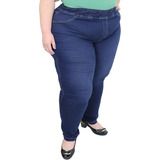 Calça Legging Jeans Tamanhos Especiais 60 Ao 66 Cintura Alta