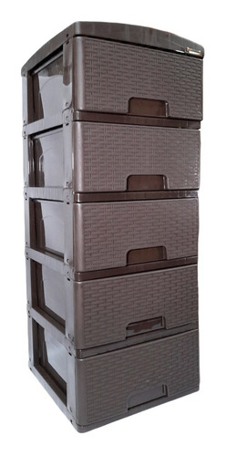 Cajonero Practimueble Plástico X 5 Rattan Colplast