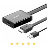 Ugreen Conversor Hdmi + Usb Para Displayport 4k 40238