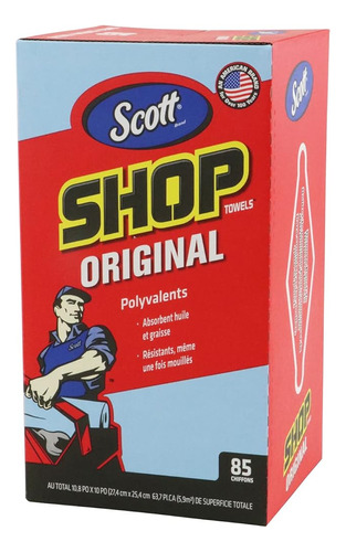 Scott Products Box, Blue Shop Towels