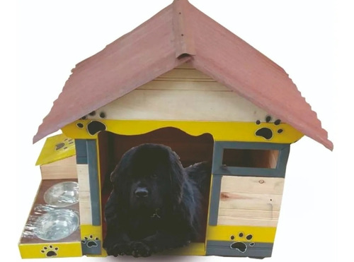 Casas Para Perros Grandes(techo Teja Para Intemperie)