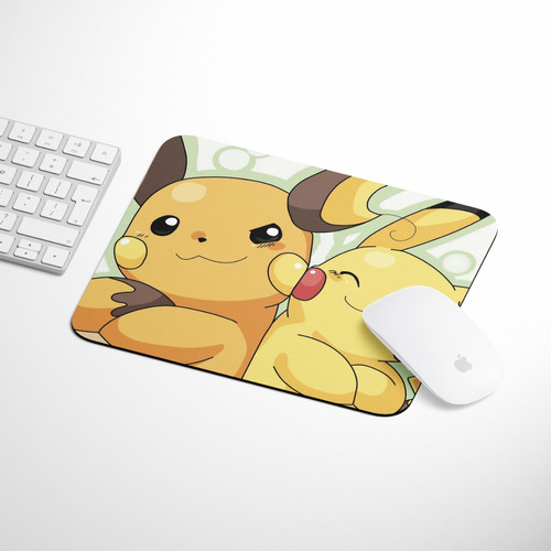 Mousepad Personalizado Pokemon Pikachu Raichu 21x17 Cm