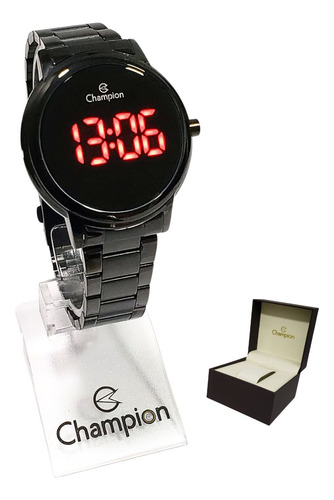 Relógio Champion Feminino Digital Preto Espelhado Ch40115d