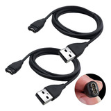 2 Pzs Cable Cargador Usb Para Garmin Fenix 5,6,7,5s,6s,7s,5x