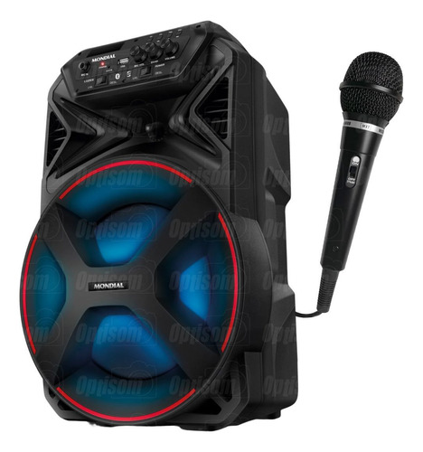 Caixa Som Bluetooth Radio Mondial Cm-250 250w + Microfone