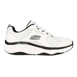 Tenis Mujer Skechers  Dlux Fitness - Blanco-negro