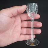 Cálice Taça Antiga Licor Cristal Baccarat Selado Lapidada